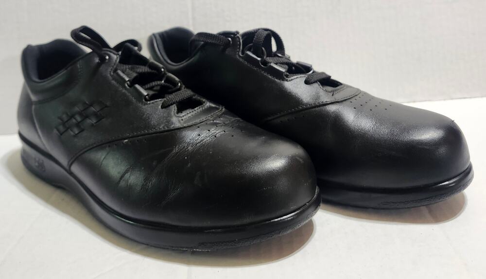 SAS Free Time Womens Size 11 M Black Leather Walking Comfort Shoes Tripad